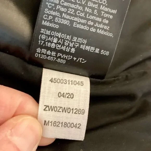 Calvin Klein Gold Hooded Puffer Coat size Small - Picture 12 of 16